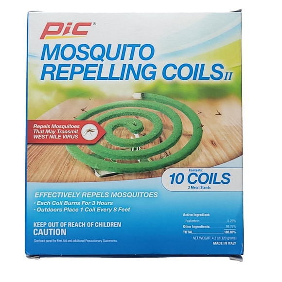 Pic Mosquito Repelling Coils 2 Box of 10 (Total 20 Coils) New Sealed C-10-12 NIB - Picture 2 of 9